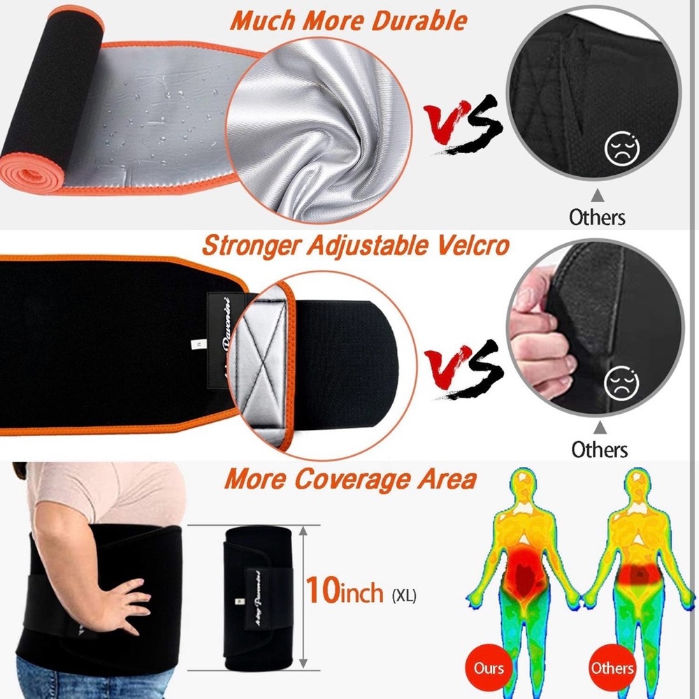 Women and Mens Waist Trainer Sweat Belt